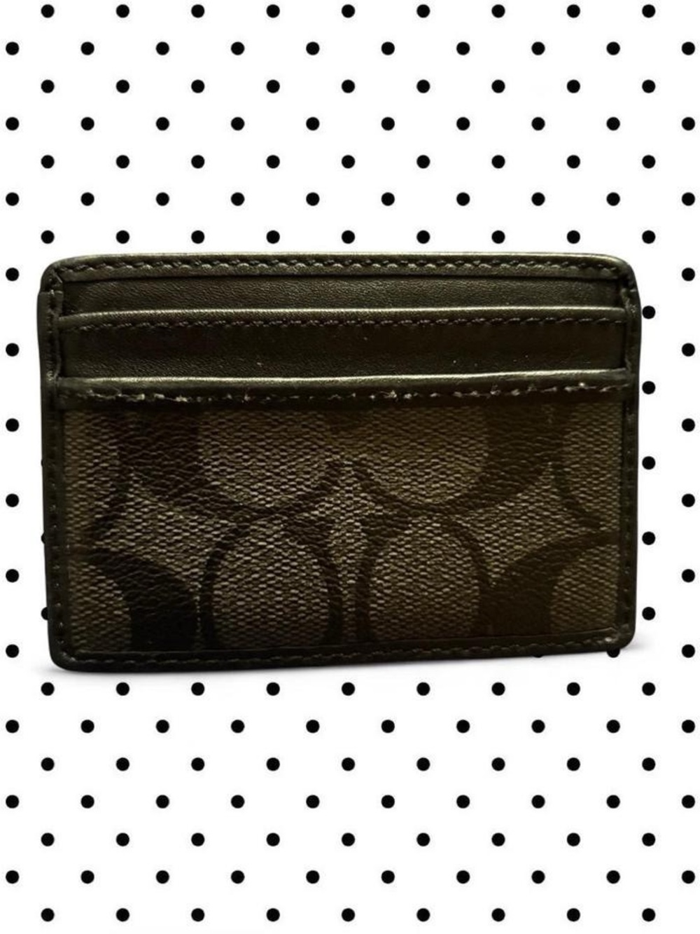 Authentic black Coach cardholder - Picture 2 of 7